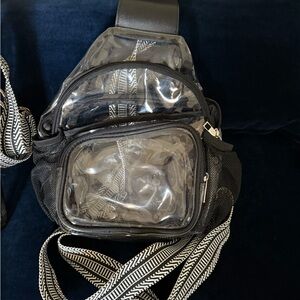 Transparent Black Crossbody Bag sling